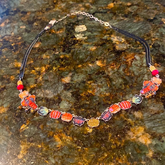 AYALABAR One of a Kind mosaic and beaded necklace🌺 - Picture 4 of 7